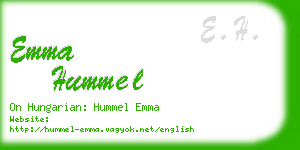 emma hummel business card